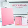 FOCCTS 9Pcs Organiseur Planificateur de Bureau Journal A5, 6 Anneaux, 135 Feuilles Remplacé，Onglets de Billets, Diviseurs, Couve