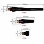 ELCAN Consommables et accessoires professionnels pour torche de soudage TIG série WP 17 18 26 avec buses en céramique, buses, co