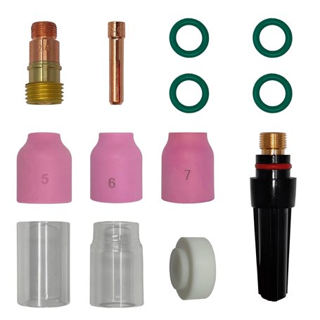 ELCAN Consommables et accessoires professionnels pour torche de soudage TIG série WP 17 18 26 avec buses en céramique