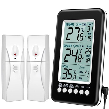 Brifit Thermomètre Numérique Intérieur et Extérieur