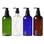 erioctry 2 PCS 500ml 17oz Rechargeable bouteille en plastique vide bouteilles flacons récipients avec le distributeur de pompe d