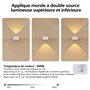 Feallive Applique Murale Interieur avec Détecteur de Mouvement, avec Batterie Rechargeable Contrôle Tactile 3 Niveaux de Luminos