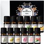 Huiles Essentielles - Kit d'huiles 100% pures - Ensemble-cadeau des 12 meilleures huiles d'aromathérapie - Pack de 12