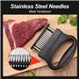 SHUOHONG Attendrisseur de Viande mit Stainless Steel Meat Tenderizer Needle, Facile à Nettoyer Marteau Viande, Outil D’attendris