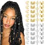 ZYEKIU 120 Pièces Bijoux Cheveux Bijoux Tresse Accessoire