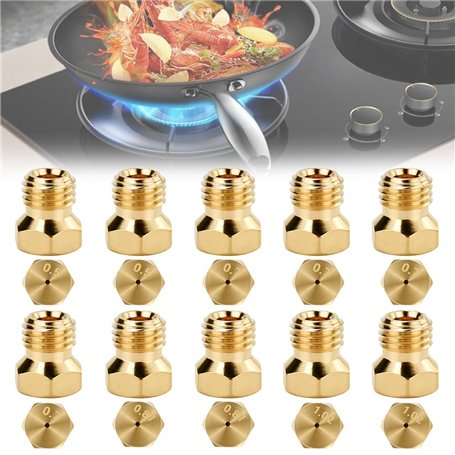FuxFuis 10 PCS Gicleur Gaz Butane 0.5x2