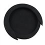 Futheda Coque en caoutchouc pour rosace de guitare électro-acoustique Noir 85 mm