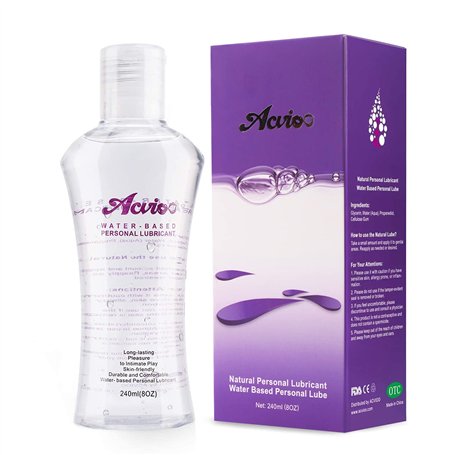 Acvioo Gel Lubrifiant Intime à Base d'Eau Comestibles Lube -New