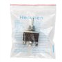 Heschen Interrupteur à bascule en métal, DPDT, ON/OFF/(ON) côté momentané, 3 positions, 15 A 250 VAC, CE
