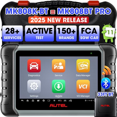 Autel MaxiCOM MK808K-BT Scanner: Android 11