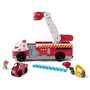 PAW Patrol - Pat Patrouille - Camion De Pompiers Fire Rescue - Voiture Figurine Marcus À Collectionner - Effets Sonores Et Lumin