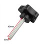 Futheda 2 pcs M6 x 40 mm Filetage de remplacement étoile Main Bouton de vis de serrage Noir