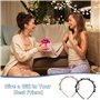 2 Pièces Serre Têtes avec Pinces Épingle à Cheveux à Double Frange Hairpin Headband Serre Tete Pince Bijoux Cheveux Pinces à Che