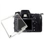 FANZR Lot de 2 coques de protection d'écran LCD pour appareil photo Nikon D7000 SLR Transparent ABS Remplace BM-11