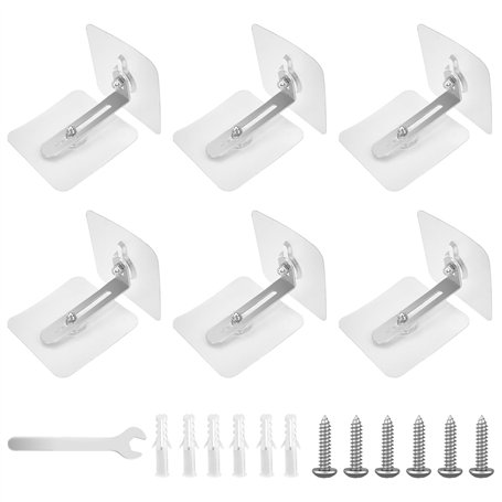 Lot de 6 Ancrage de Sécurité de Meuble， sangles d'ancrage de meubles，fixation murale avec verrou d'inclinaison pour bébé