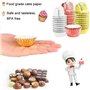 BUENTYA 600 PCS Mini Caissettes à Muffins Moule à Cupcakes Feuille d'Aluminium pour Truffes de Chocolat, Petites Bouchées, Desse