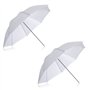 Neewer® Lot de 2 parapluies Souples translucides Blancs de 84 cm pour Prise de Vue en Studio Photo et vidéo