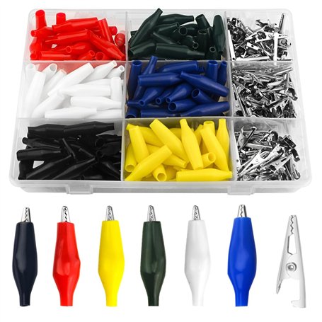 WMYCONGCONG Lot de 150 Pinces crocodiles de test électrique