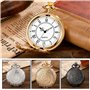 BYZESTY Lot de 3 montres de poche vintage avec chaîne - Montre de poche à quartz rétro avec chaîne - Montre de poche rétro avec 
