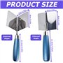 TOATELU Truelle d'angle Inoxydable: 2 pièces Truelle d'angle 80 x 60 mm, Truelle de plâtrier et de Remplissage d'angle avec poig