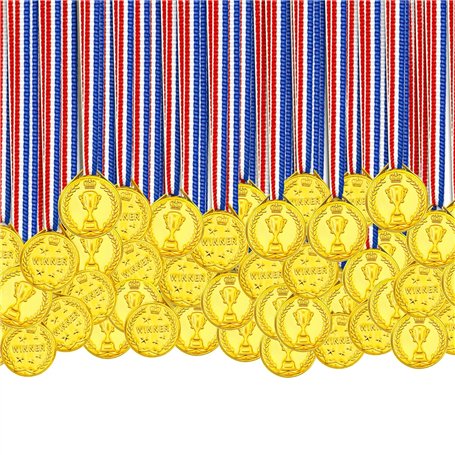 HOMURY Lot de 100 médailles d'or pour Enfants