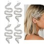 4 Pièces Pince Cheveux Serpent Barrettes Cheveux Femme Clips Cheveux Vintage en Strass Pince a Cheveux Femme Accessoires de Chev