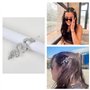 4 Pièces Pince Cheveux Serpent Barrettes Cheveux Femme Clips Cheveux Vintage en Strass Pince a Cheveux Femme Accessoires de Chev