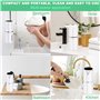Distributeur de savon automatique 380 ml - Fixation murale - Avec capteur infrarouge - Fixation murale - Sans contact - Sans per