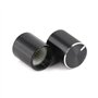 CENPEK Sourcingmap Lot de 10 boutons de potentiomètre en métal noir 6 mm Diamètre 10 mm Hauteur 15 mm