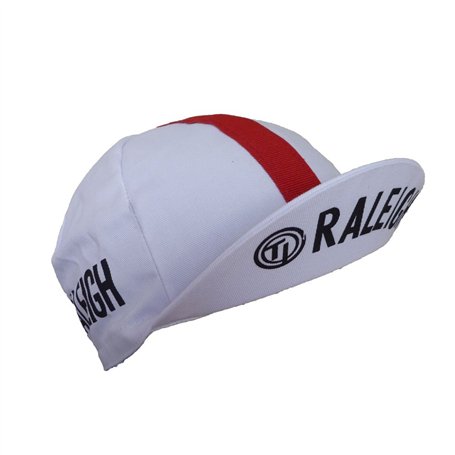 YUANYE Casquette de Cyclisme équipe Style rétro Vintage vélos Fixie Ti Raleigh Blanc et Rouge