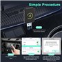 2 en 1 Pour Adaptateur Sans fil Car play Voiture et Android Auto