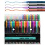 Set de 48 stylos gel – 12 métalliques