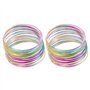 FDGGT Bracelets Multi-Boucles Colorés 2 Pièces