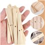CVDYWDJIE 200 Pièces Porte-Mèches De Bougie À Trou Unique, Porte-Mèches De Bougie en Bois, Accessoires De Fabrication De Bougies