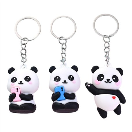 Porte-Clés Panda 3 Pièces