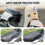 SLEEKEE Housse de siège pour scooter 1 pièce, housse de siège de moto en cuir, housse de siège pour moto de vélo souple, impermé