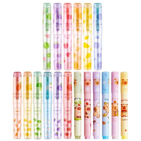 18 Éléments De Surligneurs Colorés