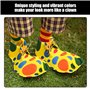 OAOSDH 1 Paire De Chaussures De Clown pour Enfants, Personnalité Créative, Chaussures À Lacets Réglables, Accessoires De Jeu De 