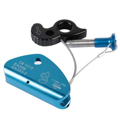 Descendeur d'escalade Butée autobloquante Alpinisme Mousqueton Attache pour Corde