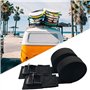 Tiardey 1 Paire de Sangles d'arrimage Noires de 10 Pieds,Sangle de cano de Planche de Surf,Sangles de Kayak de Toit de Surf,Sang