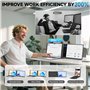 siaviala Extension d'écran pour Ordinateur Portable, Upgraded Ultra-Mince 14" FHD 1080P Portable Monitor, Lightweight Double Ecr