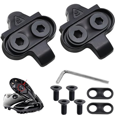 ZDNT Pédales de Chaussures de Vélo Cale de pédale de vélo Cales de vélo de Course Crampons de VTT Crampons pour Pédales SPD de V