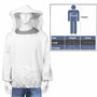LHKJ Combinaison Apicole, Blouse Costume Équipement de Protection avec Chapeau Professionnel Anti Abeille
