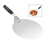 LSTK Anti-Dérapan Pelle à Pizza Ronde en Inox, pour la Cuisson au Pizza Stone Oven & Grill