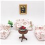 POFET 2 pcs 1/12 Échelle Cadre Photo Rahmen Dollhouse Miniature Chambres Décoration Murale Accessoires