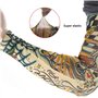 Vordas Manches Faux Tatouage, 6pcs Temporaire Faux Glissement Tatouage Manches Bras Kit Collection
