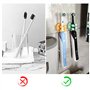 Porte Rasoir,Support de Rasoir Douche,Porte Brosse à Dents Mural,Porte-Brosse à Dents Salle de Bain Étanche pour la Salle de Bai