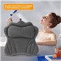 Coussin Baignoire, Coussin de Baignoire,Coussin Baignoire Adulte avec technologie 4D air mesh et avec 6 ventouses antidérapantes