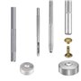 JJiaoLinin Rivets en Cuir,360 Ensembles de Rivets en Cuir Rivets à Double Capuchon en 3 Tailles Rivets en Cuir Set Double Rivet 