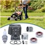 AUMEL Kit piston de cylindre de 40 mm pour débroussailleuse Stihl FT250 HT250 FS250 FS250R FS202 FS120 FS200 Remplacer le 4134 0